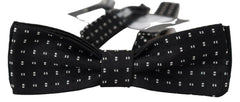 Dolce & Gabbana Black Silk Patterned Neck Papillon Accessory Bow Tie -  Neckties, Men -  Dolce & Gabbana.