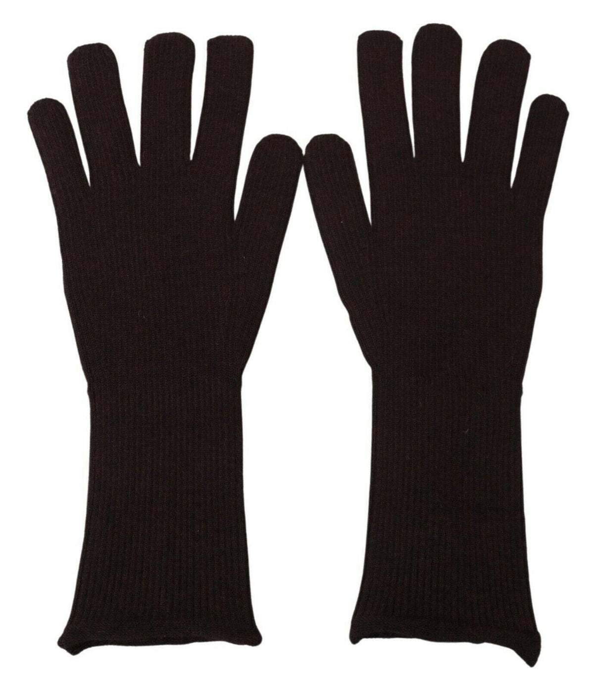 Dolce & Gabbana Brown Cashmere Silk Hands Mitten Mens Gloves -   -  Dolce & Gabbana.