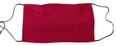 Dolce & Gabbana Red Cotton Pleated Elastic Ear Strap One Size Face Mask -   -  Dolce & Gabbana.