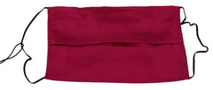 Dolce & Gabbana Maroon Silk Pleated Elastic Ear Strap One Size Face Mask -   -  Dolce & Gabbana.