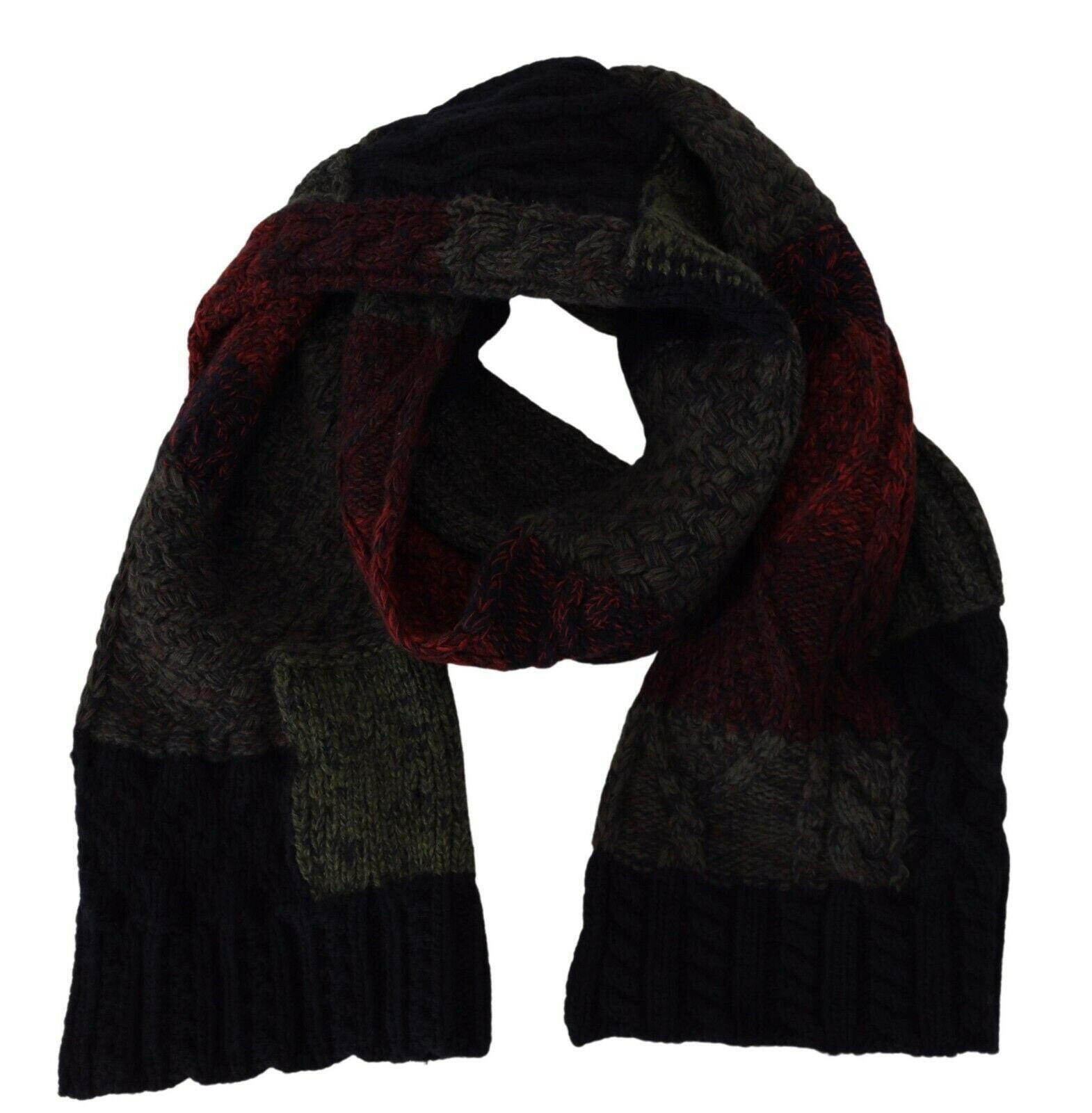Dolce & Gabbana Multicolor Knitted Men Neck Wrap Shawl Scarf -   -  Dolce & Gabbana.
