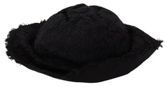 Dolce & Gabbana Black Cotton Wide Brim Shade Hat -   -  Dolce & Gabbana.
