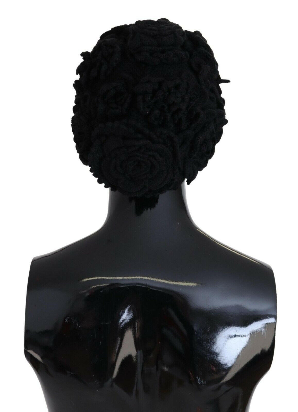 Dolce & Gabbana Black Wool Knit Winter Beanie Hat -   -  Dolce & Gabbana.