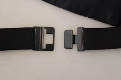 Dolce & Gabbana Black Polka Dot Wide Waist Men Belt Cummerband -  Men´s Cummerbund -  Dolce & Gabbana.