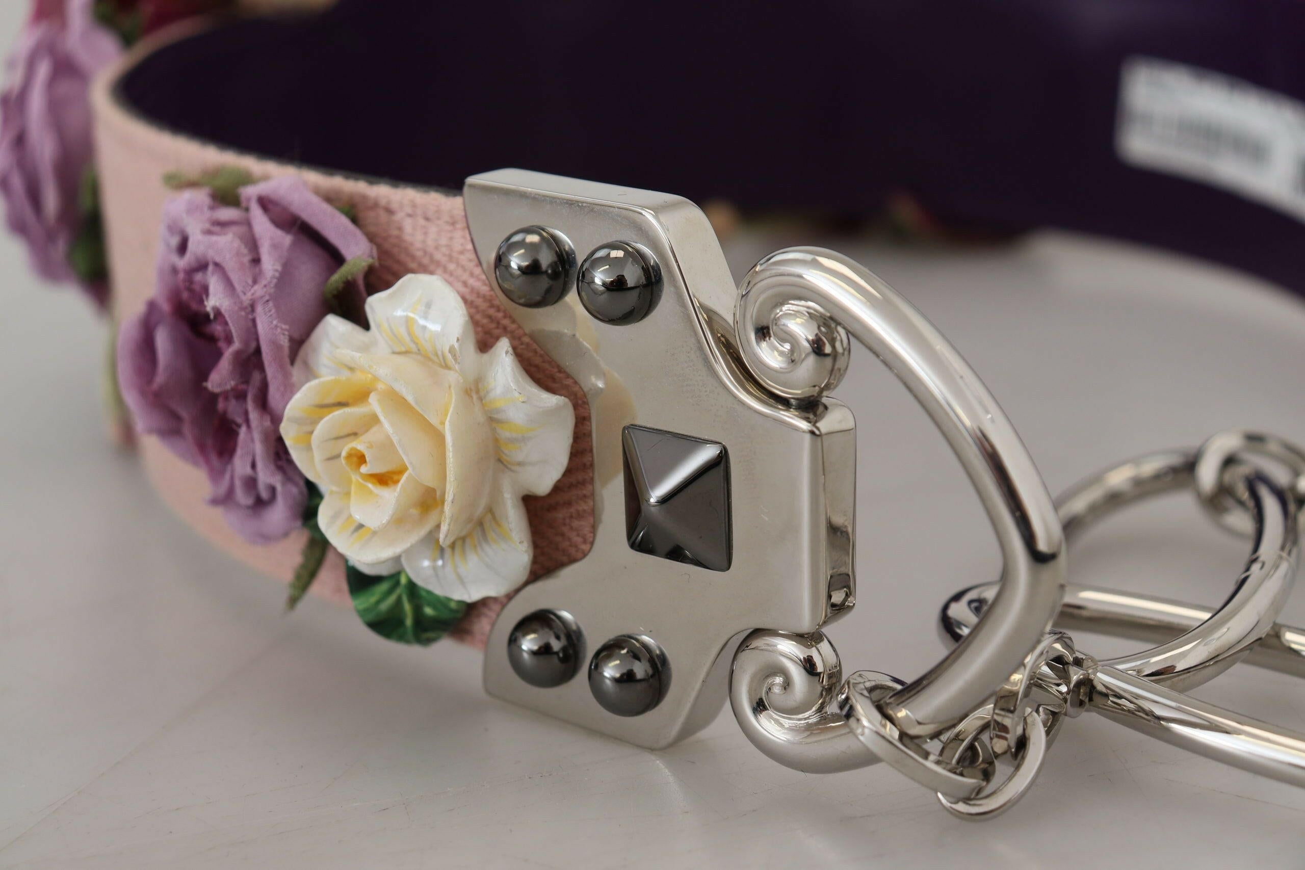 Dolce & Gabbana Multicolor Floral Appliques Metal Shoulder Strap -   -  Dolce & Gabbana.