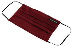 Dolce & Gabbana Maroon Silk Pleated Elastic Ear Strap One Size Face Mask -   -  Dolce & Gabbana.
