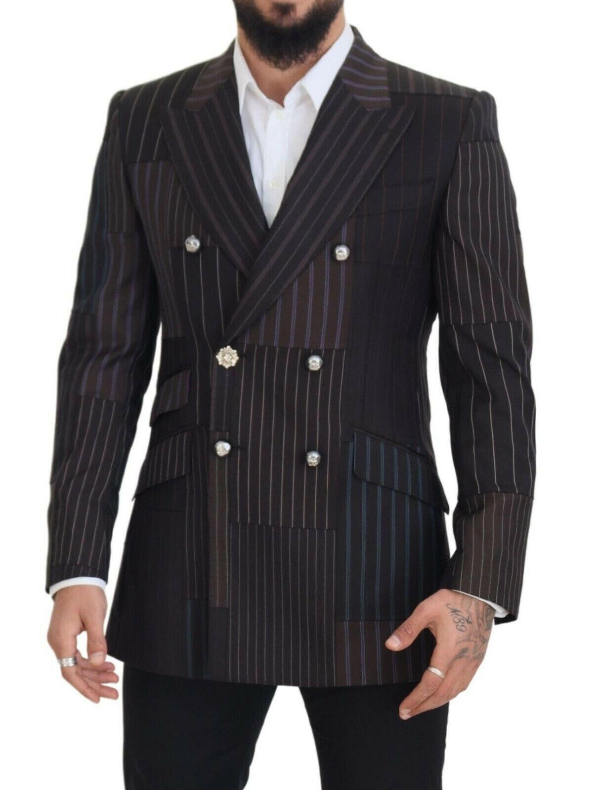 Dolce & Gabbana Multicolor Patchwork Stripes SICILIA Blazer -   -  Dolce & Gabbana.