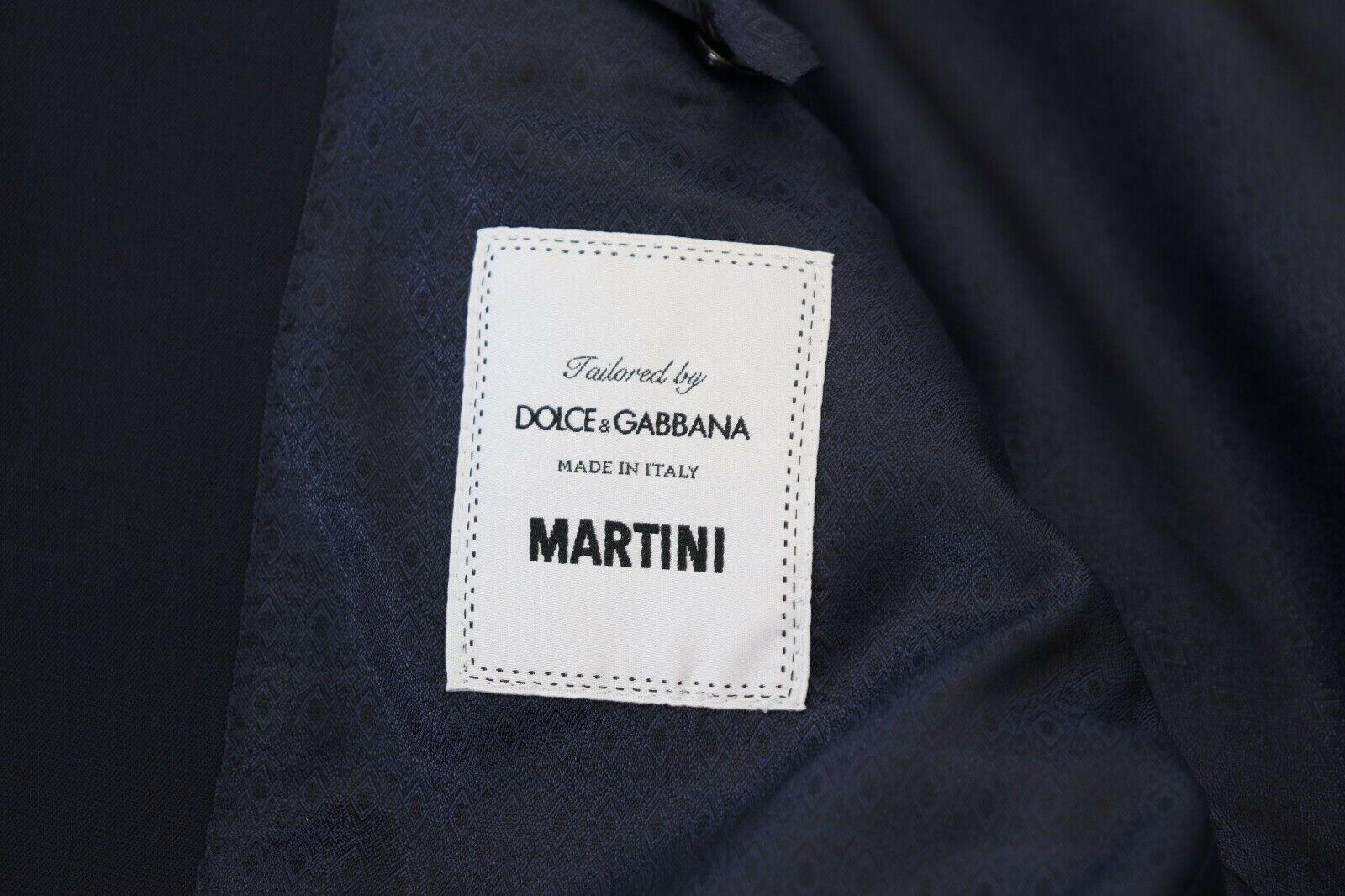 Dolce & Gabbana Dark Blue Wool Single Breasted MARTINI Blazer -   -  Dolce & Gabbana.