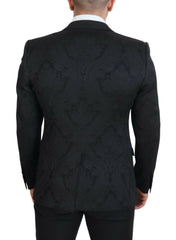 Dolce & Gabbana Black Floral Brocade 2 Piece MARTINI Suit -   -  Dolce & Gabbana.