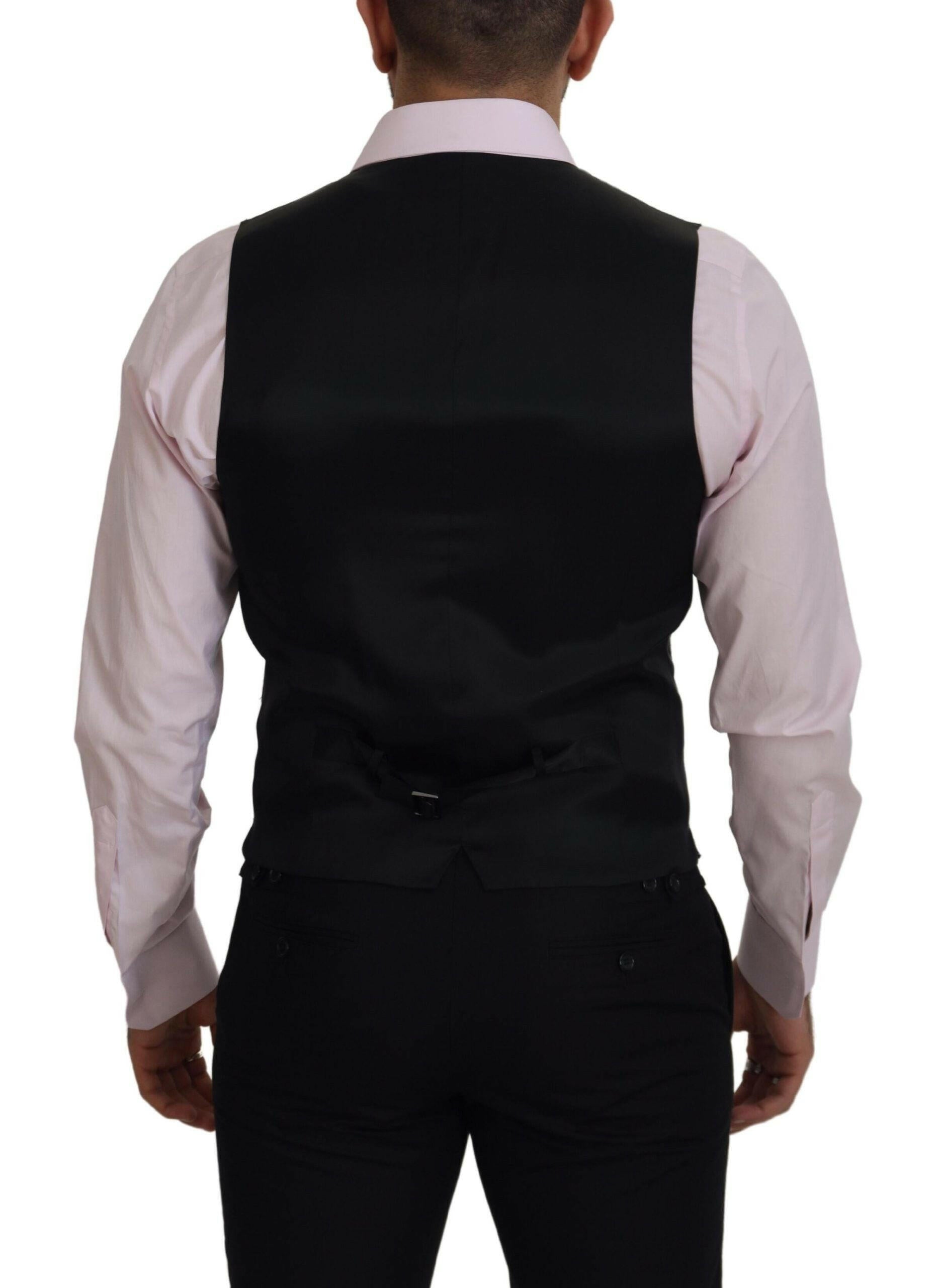 Dolce & Gabbana Multicolor Polyester Waistcoat Dress Formal Vest -  Vests for Men Suits -  Dolce & Gabbana.