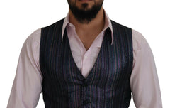 Dolce & Gabbana Multicolor Polyester Waistcoat Dress Formal Vest -  Vests for Men Suits -  Dolce & Gabbana.