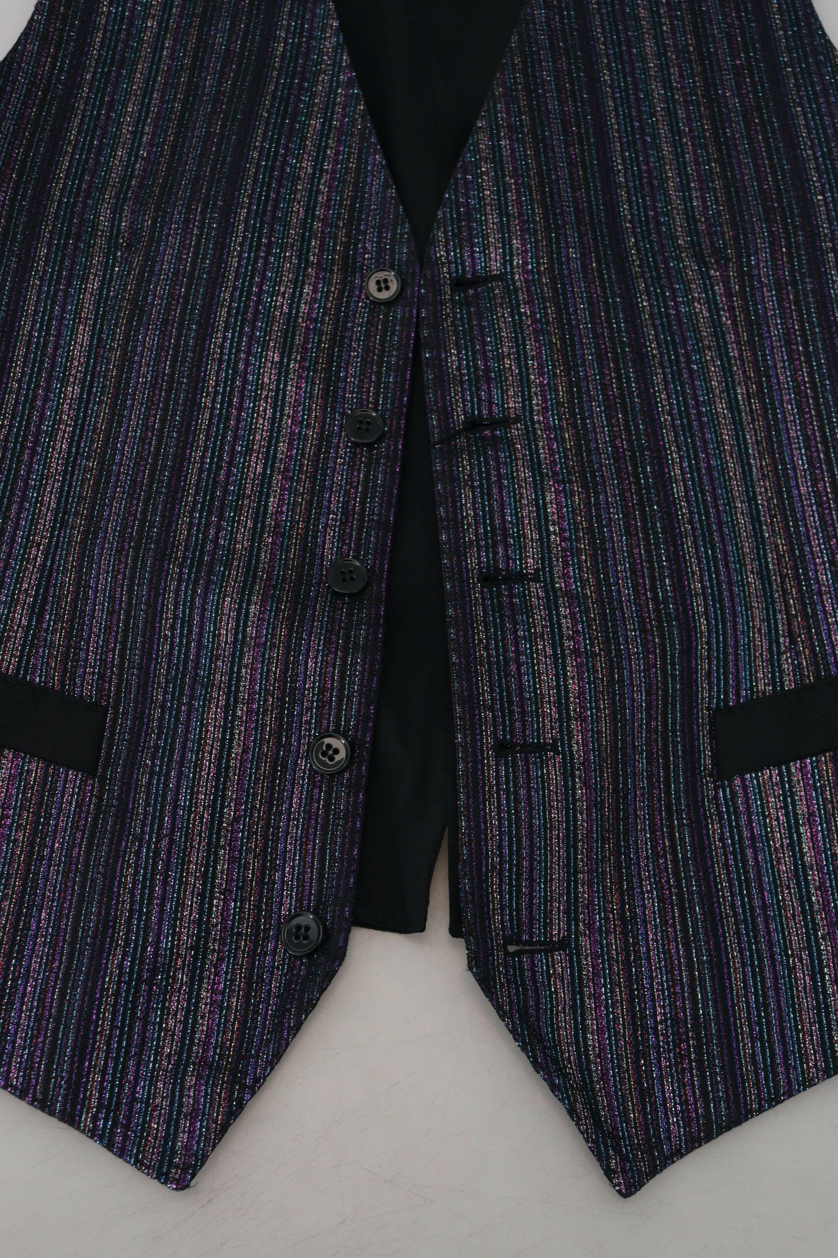 Dolce & Gabbana Multicolor Polyester Waistcoat Dress Formal Vest -  Vests for Men Suits -  Dolce & Gabbana.