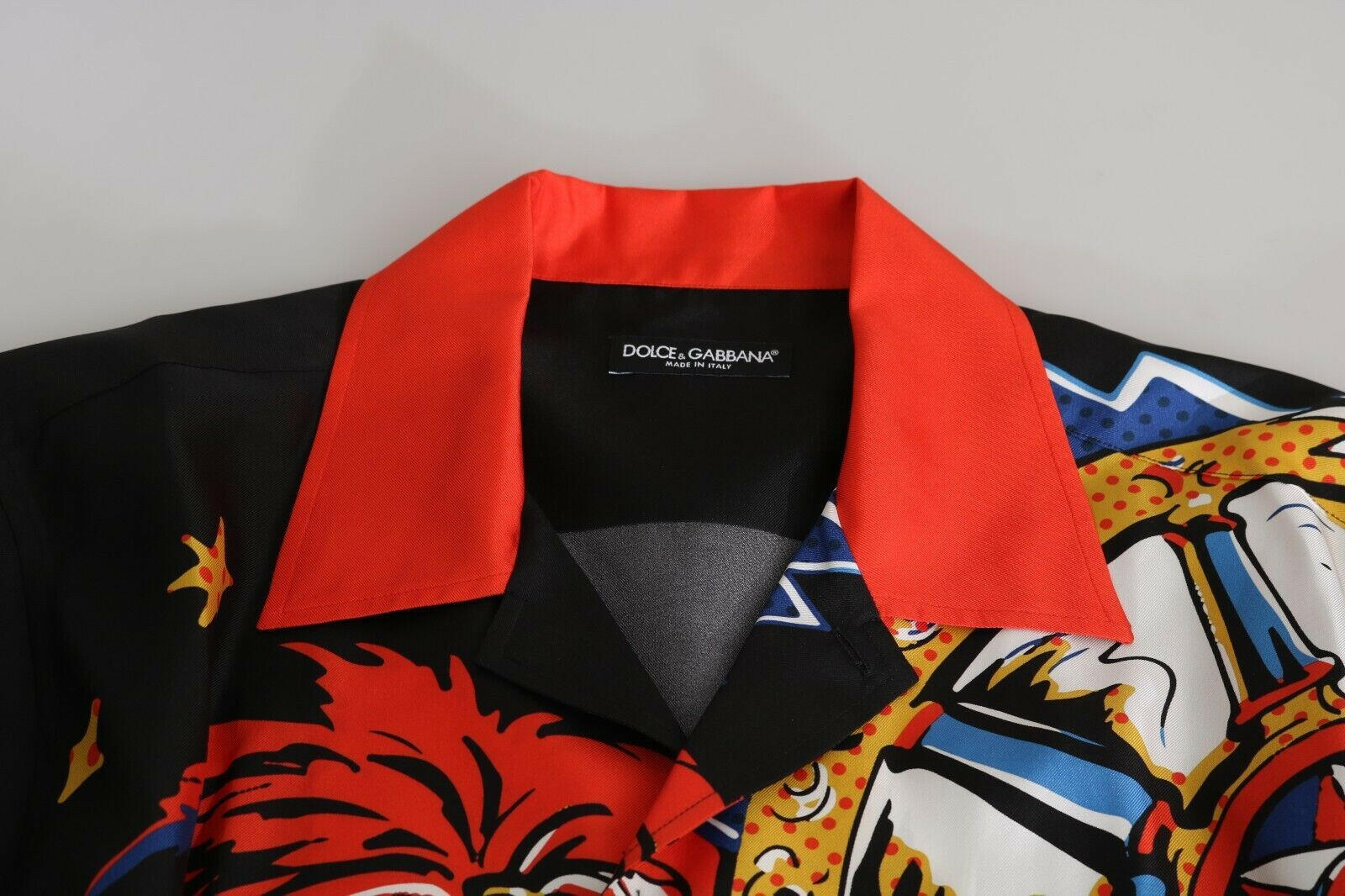 Dolce & Gabbana Multicolor Printed Short Sleeves Casual Shirt -   -  Dolce & Gabbana.