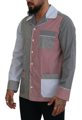 Dolce & Gabbana Multicolor Patchwork Cotton Long Sleeves Shirt -   -  Dolce & Gabbana.