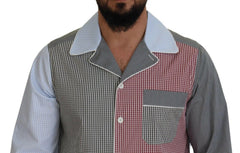 Dolce & Gabbana Multicolor Patchwork Cotton Long Sleeves Shirt -   -  Dolce & Gabbana.