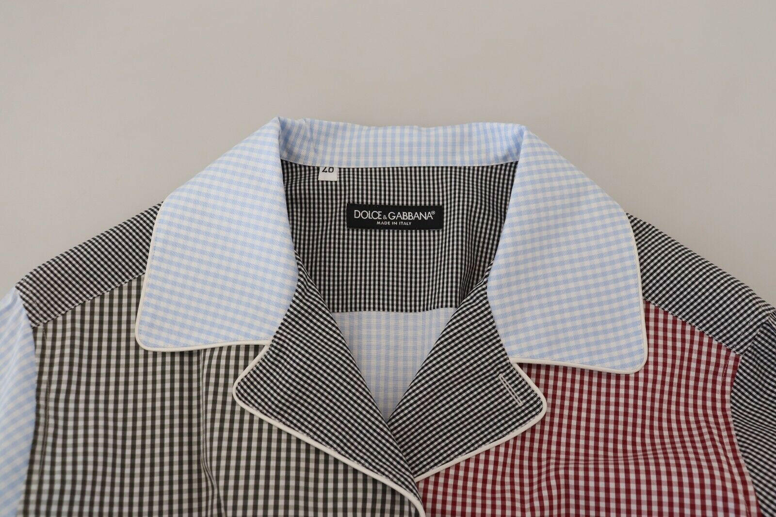 Dolce & Gabbana Multicolor Patchwork Cotton Long Sleeves Shirt -   -  Dolce & Gabbana.