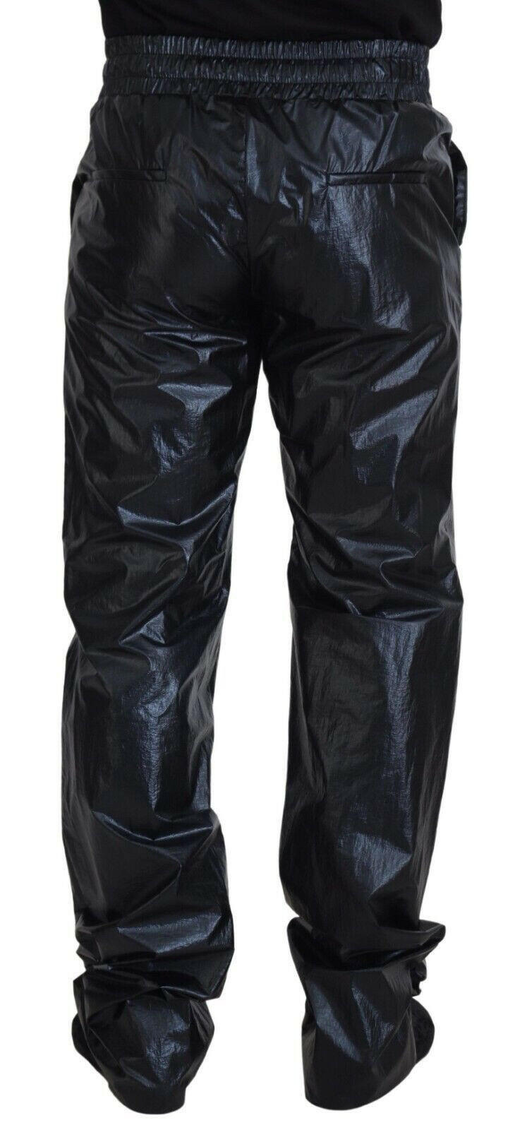 Dolce & Gabbana Black Shining Drawstring Trouser Nylon Pants -   -  Dolce & Gabbana.
