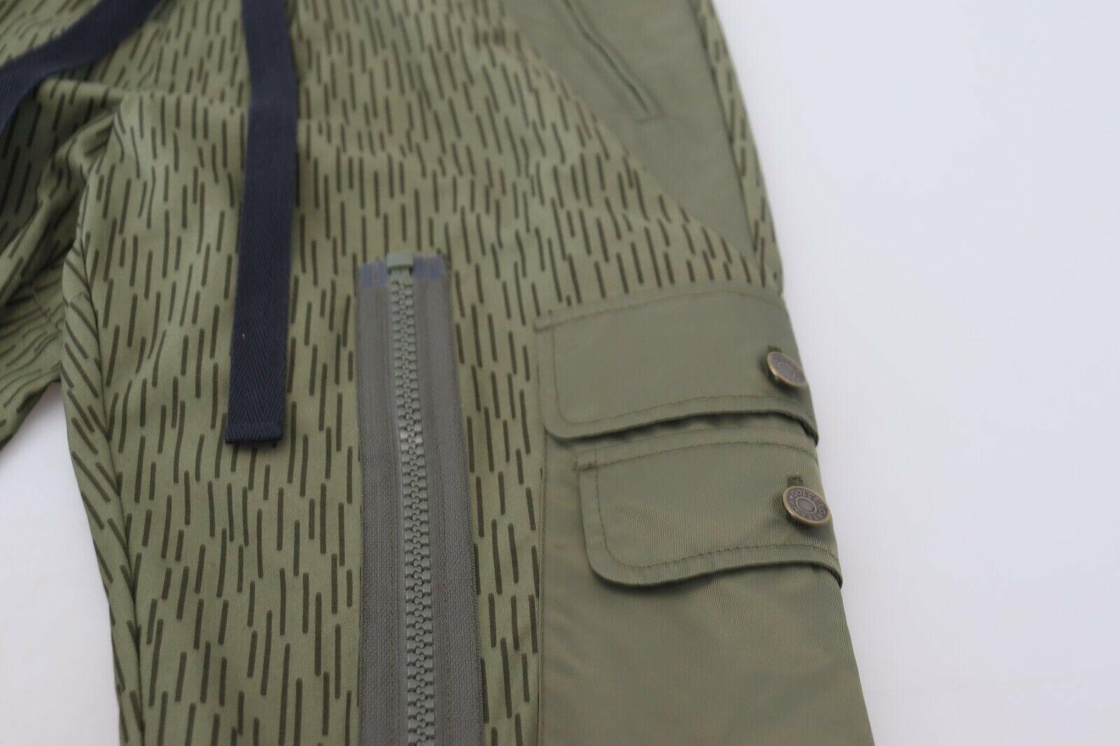 Dolce & Gabbana Green Striped Cargo Zipper Leg Men Trouser Pants -   -  Dolce & Gabbana.