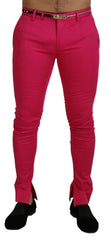 Dolce & Gabbana Pink Zipper Buckle Waist Trousers Pants -   -  Dolce & Gabbana.