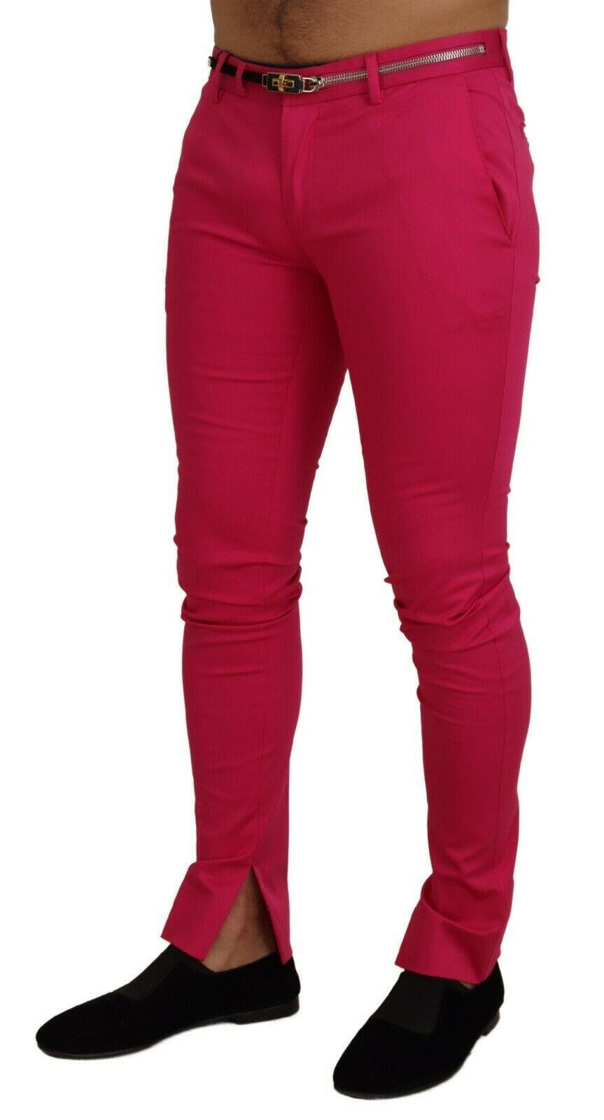 Dolce & Gabbana Pink Zipper Buckle Waist Trousers Pants -   -  Dolce & Gabbana.