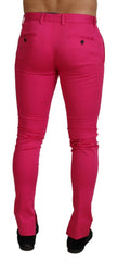 Dolce & Gabbana Pink Zipper Buckle Waist Trousers Pants -   -  Dolce & Gabbana.