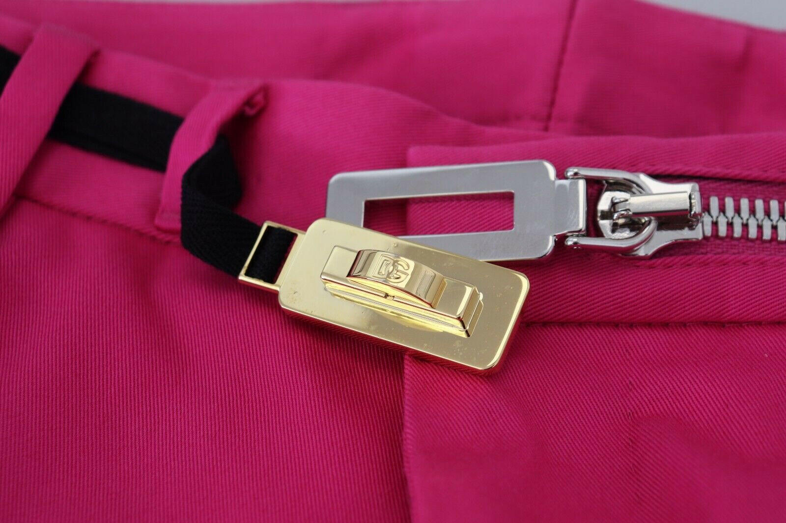 Dolce & Gabbana Pink Zipper Buckle Waist Trousers Pants -   -  Dolce & Gabbana.