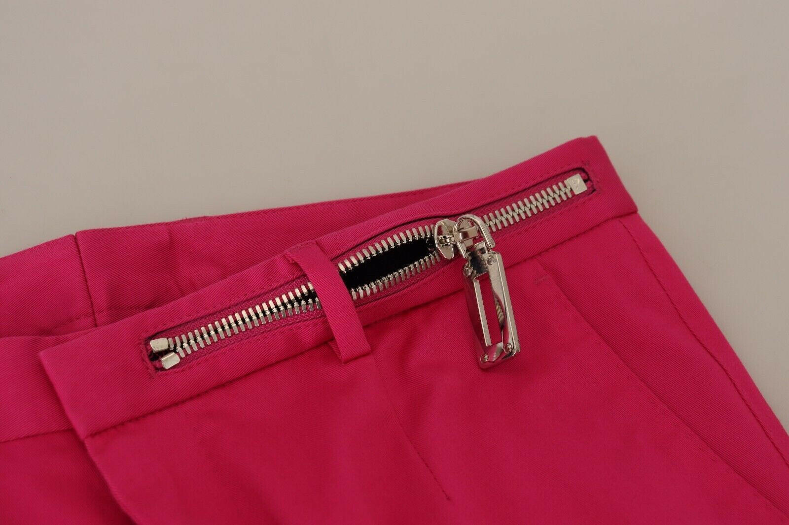 Dolce & Gabbana Pink Zipper Buckle Waist Trousers Pants -   -  Dolce & Gabbana.