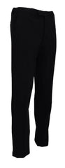 BENCIVENGA Black Straight Fit Men Formal Trousers Pants -   -  BENCIVENGA.