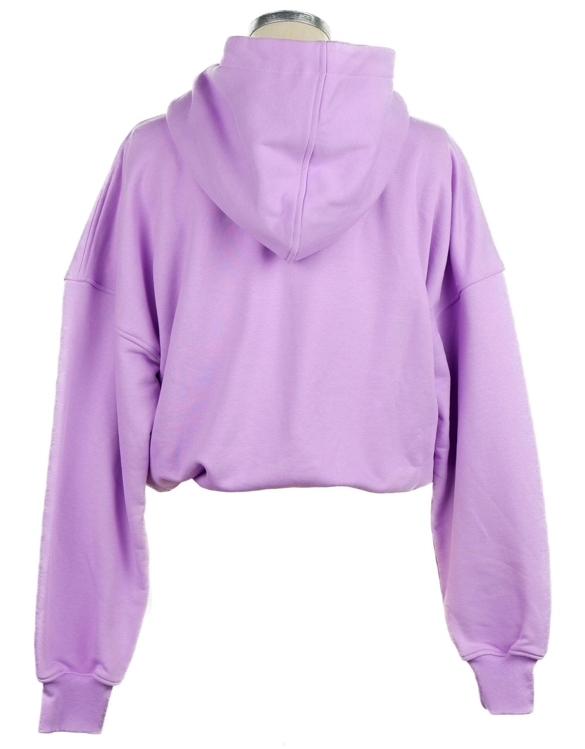 Comme Des Fuckdown Chic Purple Hooded Sweatshirt with Logo Print -   -  Comme Des Fuckdown.
