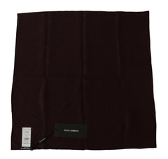 Dolce & Gabbana Brown Silk Blend Square Wrap Handkerchief Scarf -  Mens Handkerchief -  Dolce & Gabbana.