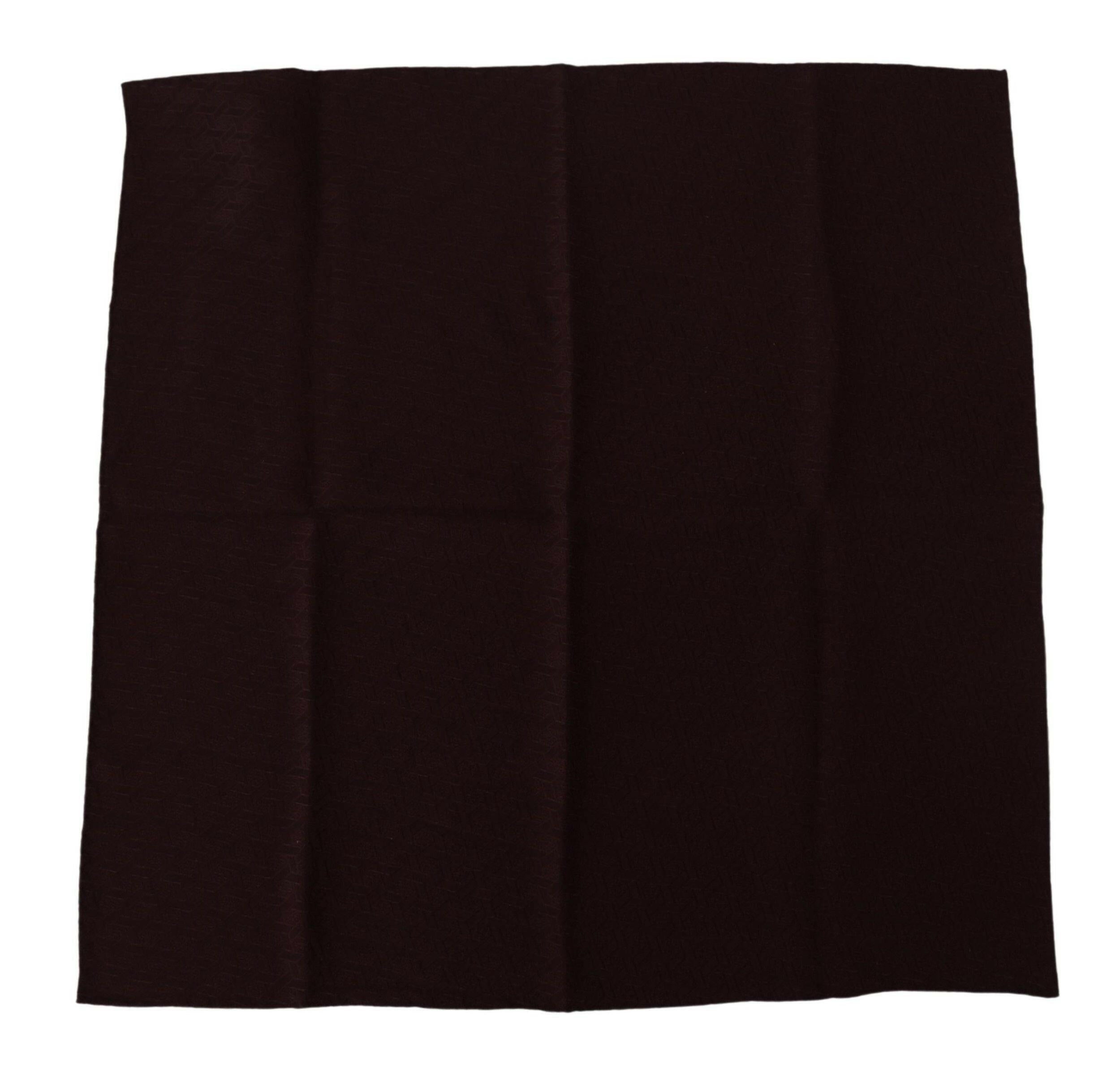 Dolce & Gabbana Brown Silk Blend Square Wrap Handkerchief Scarf -  Mens Handkerchief -  Dolce & Gabbana.