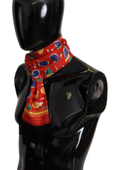 Dolce & Gabbana Multicolor DG Umbrellas Print Shawl Fringe Scarf -   -  Dolce & Gabbana.