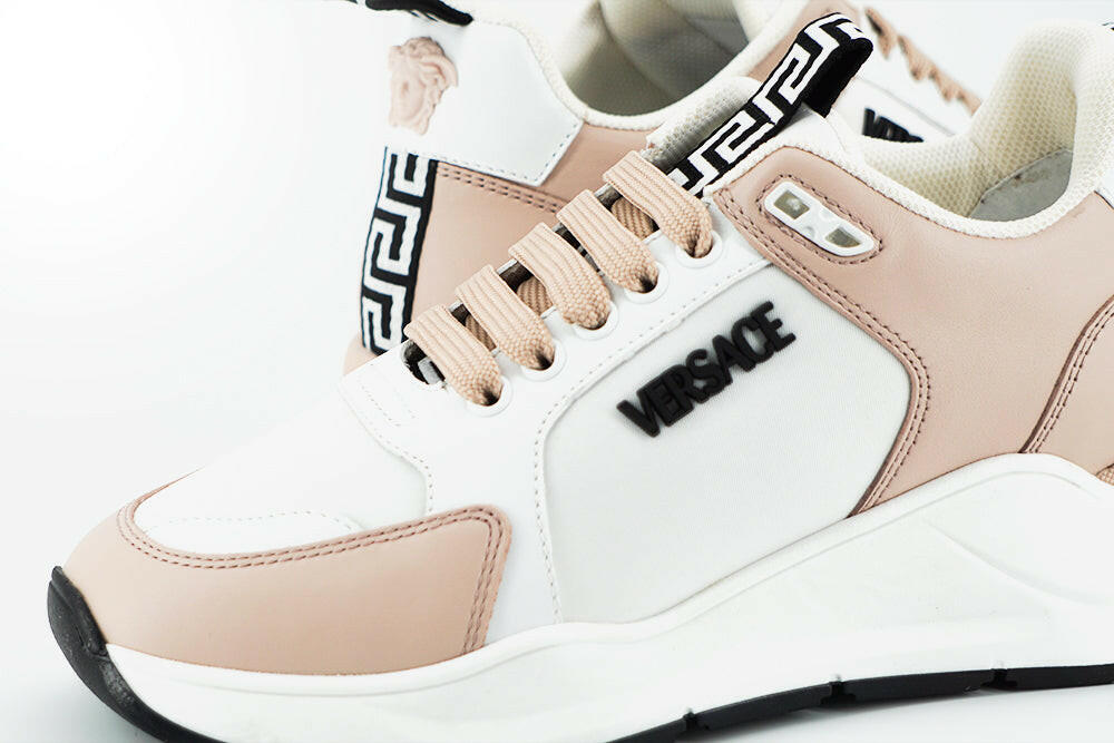 Versace Powder Pink Splendor Sneakers -   -  Versace.