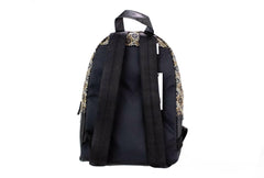 Marc Jacobs Signet Medium Black Logo Printed Leather Shoulder Backpack Bookbag -  Luxury Backpacks for Women -  Marc Jacobs.