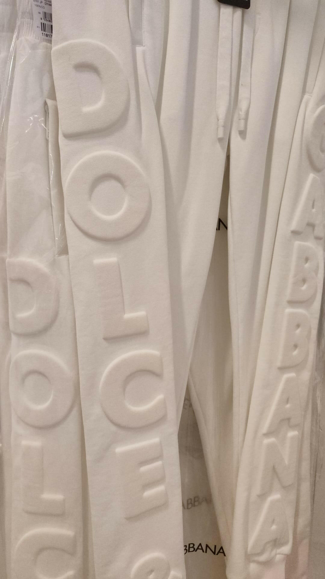Dolce & Gabbana White Sport Logo Cotton Sweatpants Trousers Pants -   -  Dolce & Gabbana.