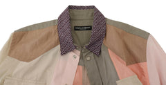 Dolce & Gabbana Multicolor Cotton Patchwork Slim Shirt -   -  Dolce & Gabbana.
