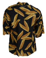 Dolce & Gabbana Black Casual Penne Rigate Linen Casual Shirt -   -  Dolce & Gabbana.