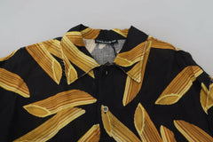 Dolce & Gabbana Black Casual Penne Rigate Linen Casual Shirt -   -  Dolce & Gabbana.