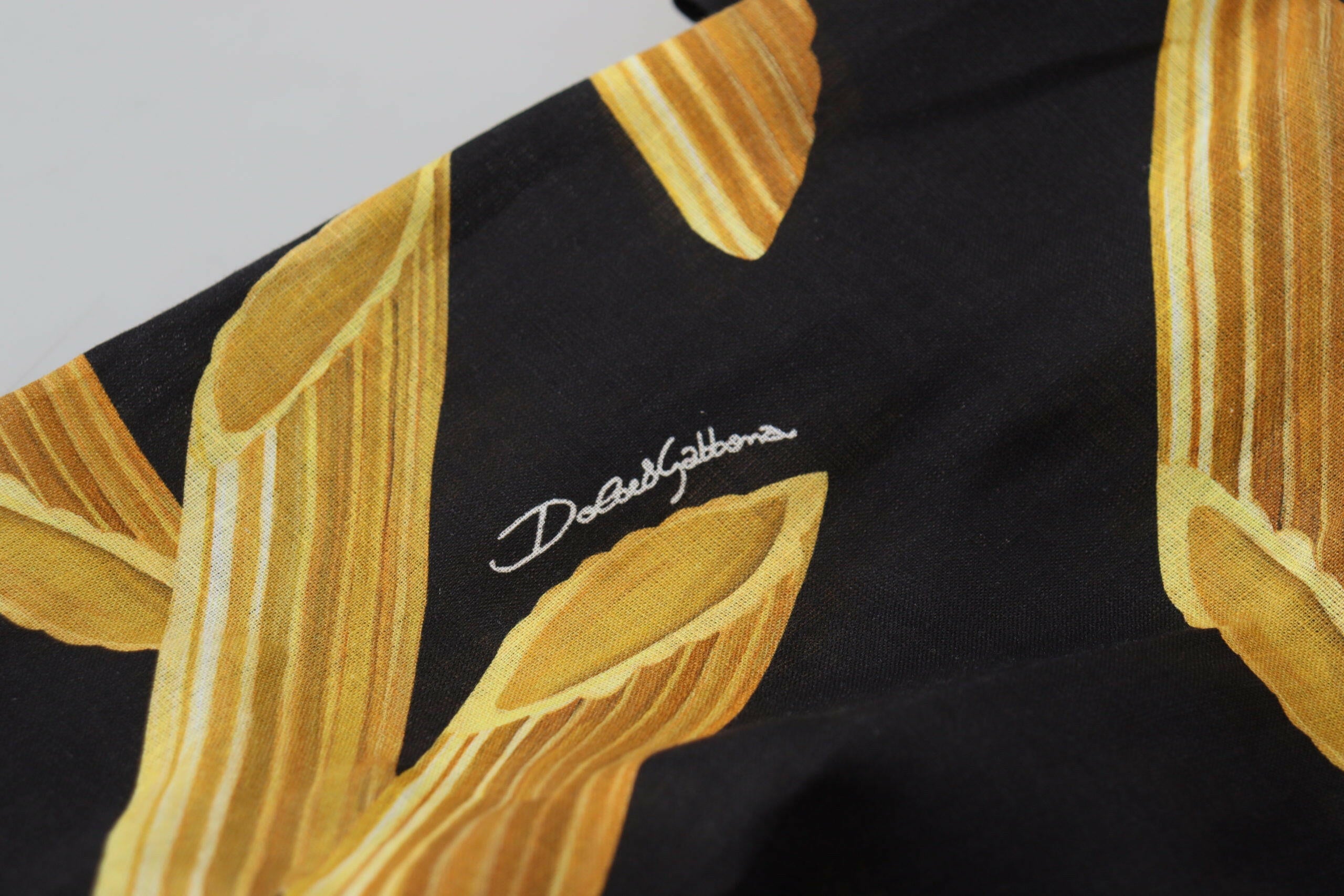 Dolce & Gabbana Black Casual Penne Rigate Linen Casual Shirt -   -  Dolce & Gabbana.