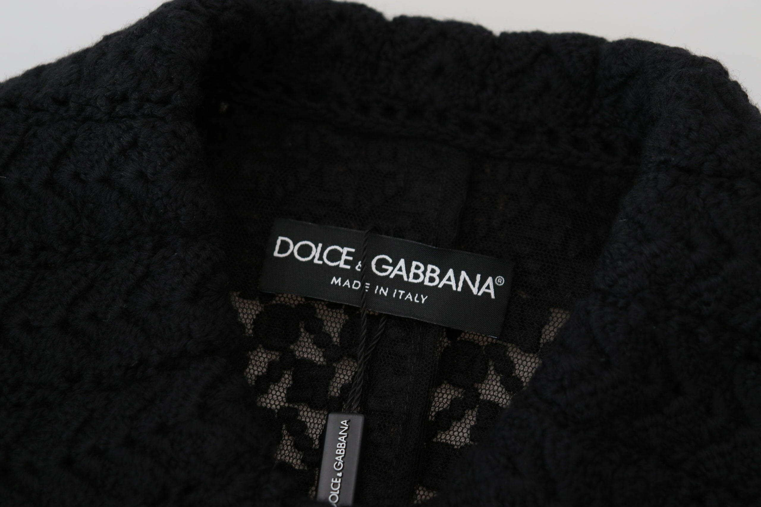 Dolce & Gabbana Black Button Down Long Blazer Cotton Jacket -   -  Dolce & Gabbana.