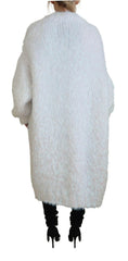 Dolce & Gabbana White Long Sleeves Fringes Cardigan Jacket -   -  Dolce & Gabbana.