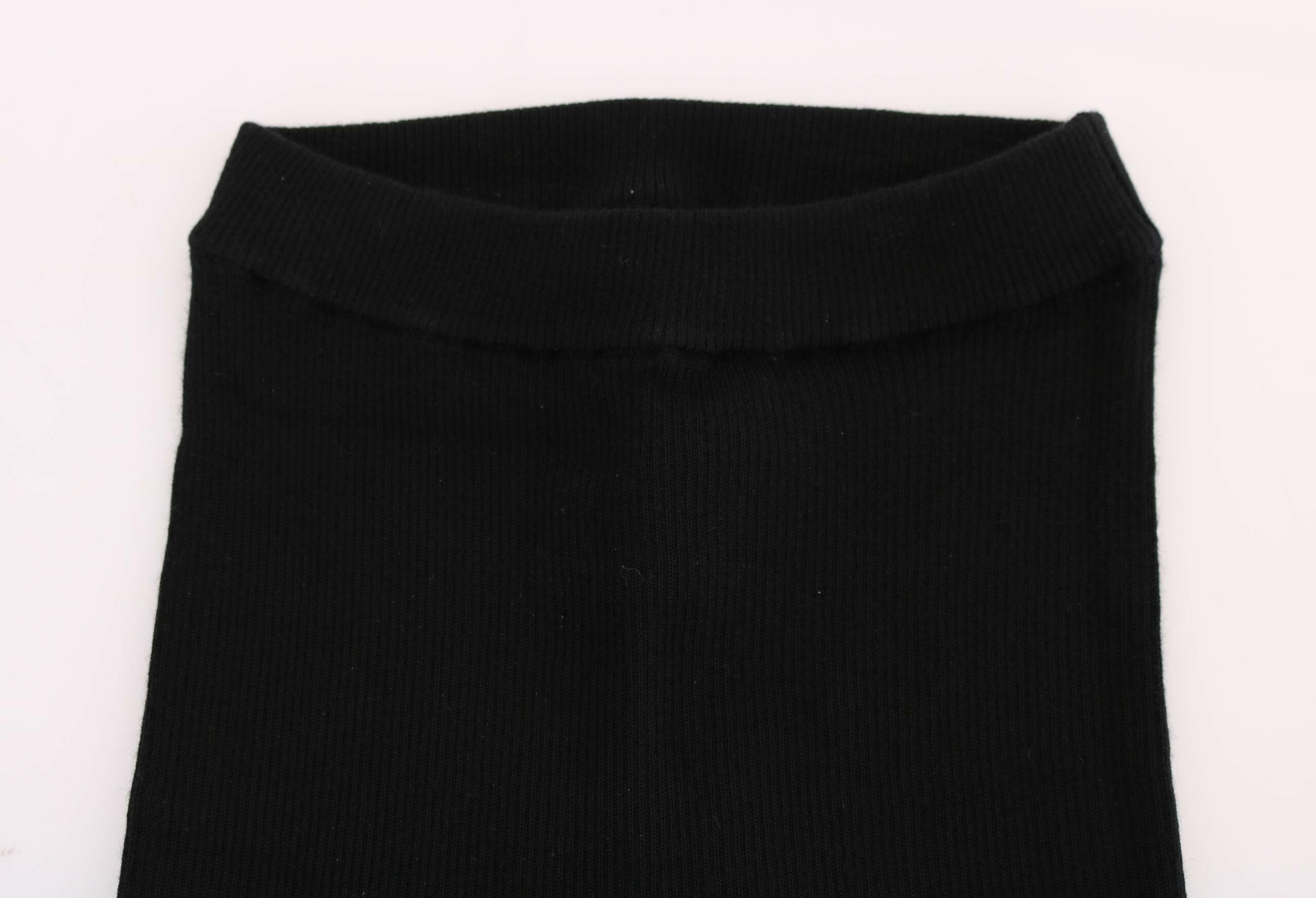 Dolce & Gabbana Black Slim Fit Women Cashmere Pants -   -  Dolce & Gabbana.