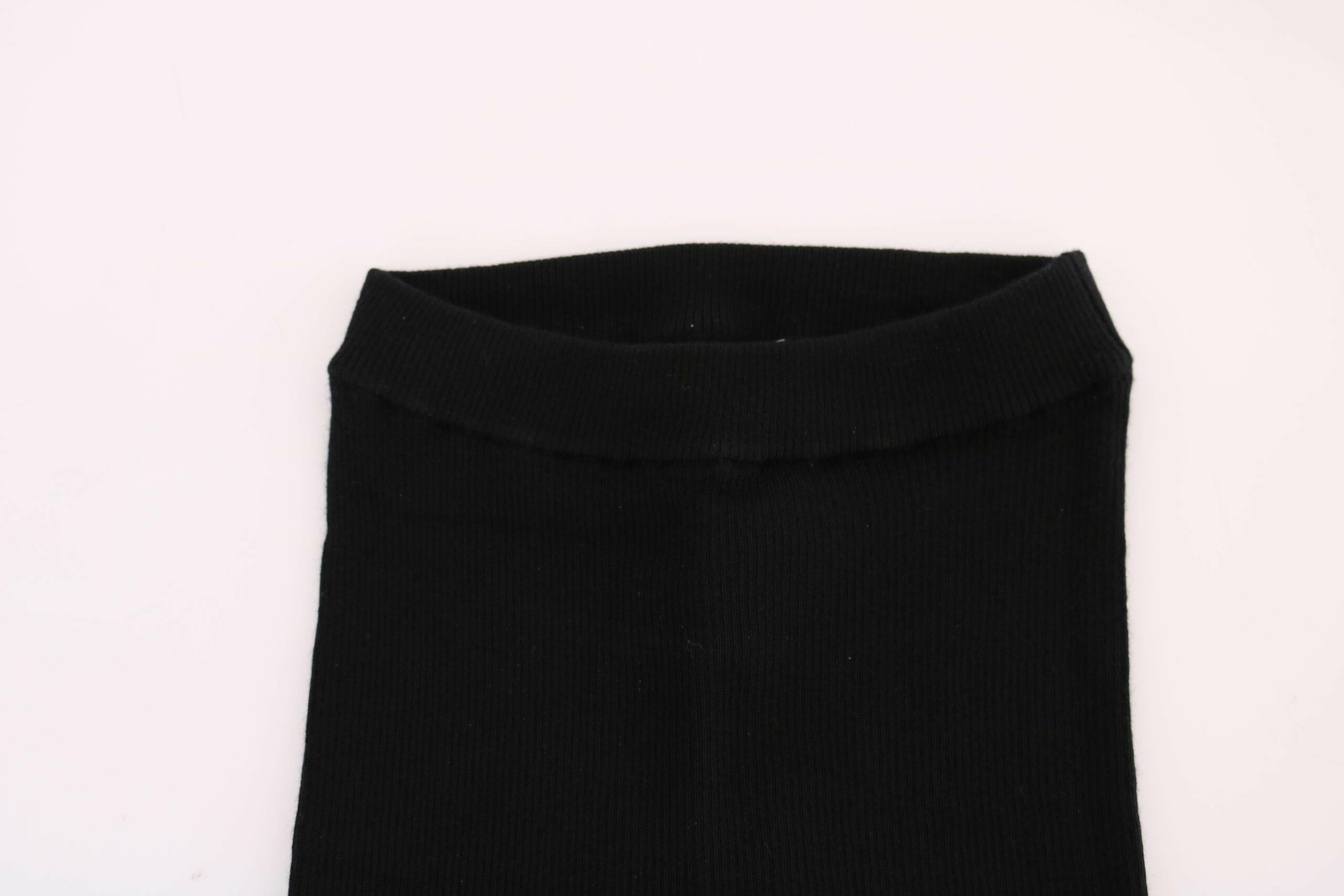 Dolce & Gabbana Black Slim Fit Women Cashmere Pants -   -  Dolce & Gabbana.