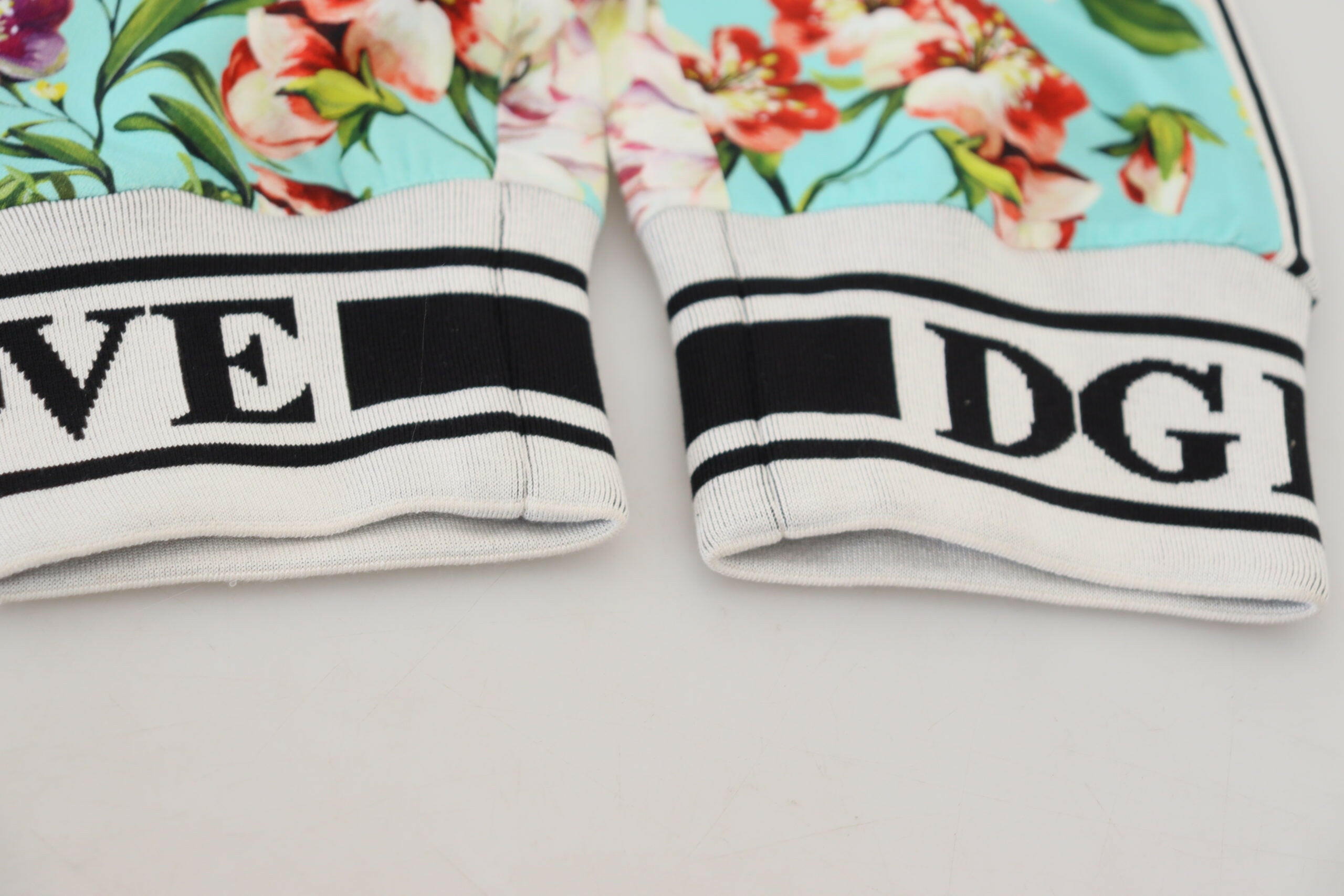 Dolce & Gabbana Multicolor Floral Sweatpants Pants -   -  Dolce & Gabbana.