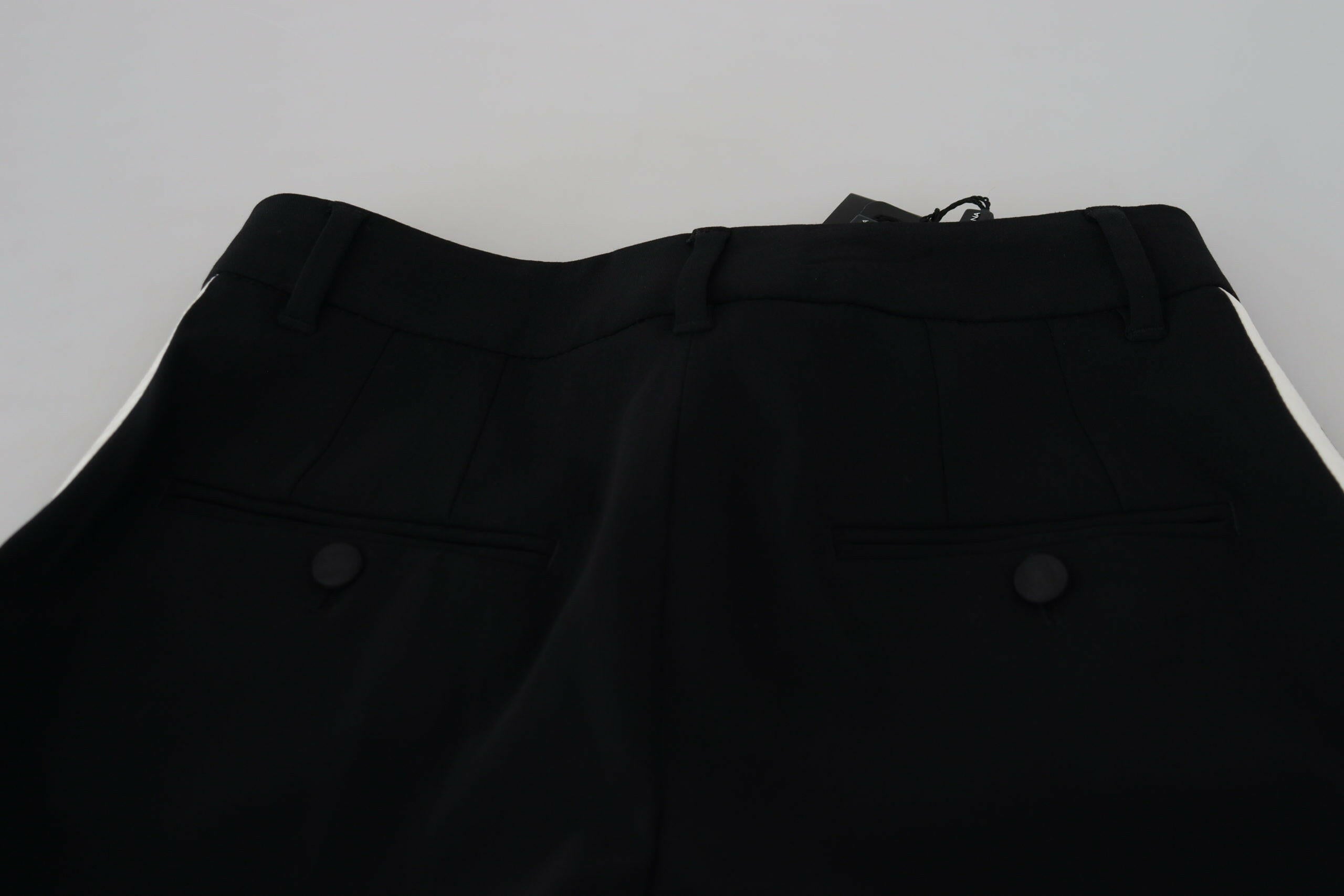 Dolce & Gabbana Black High Waist Women Pants -   -  Dolce & Gabbana.