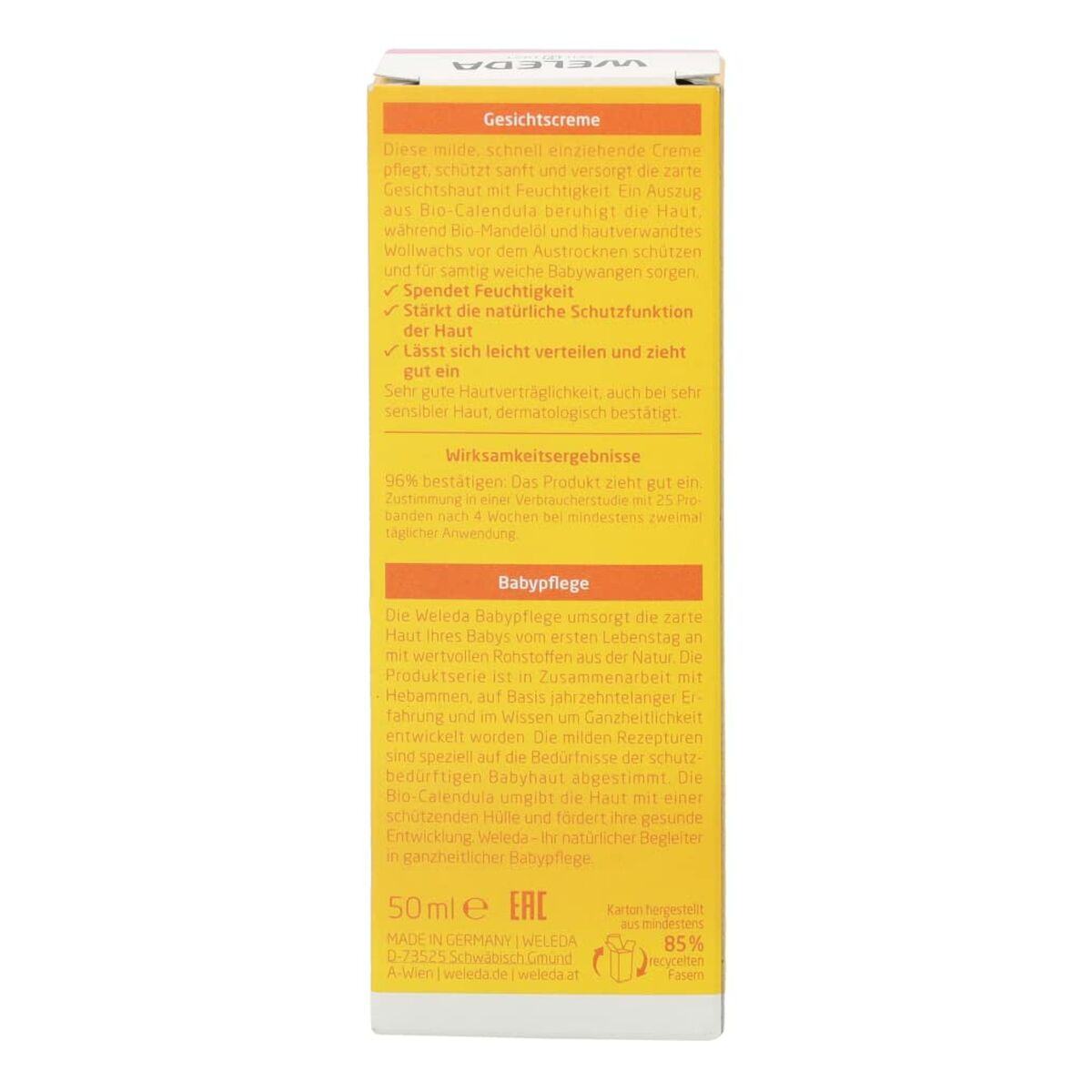 Hydrating Facial Cream for Babies Weleda Baby Calendula 50 ml -  Baby, Hygiene and care -  Weleda.
