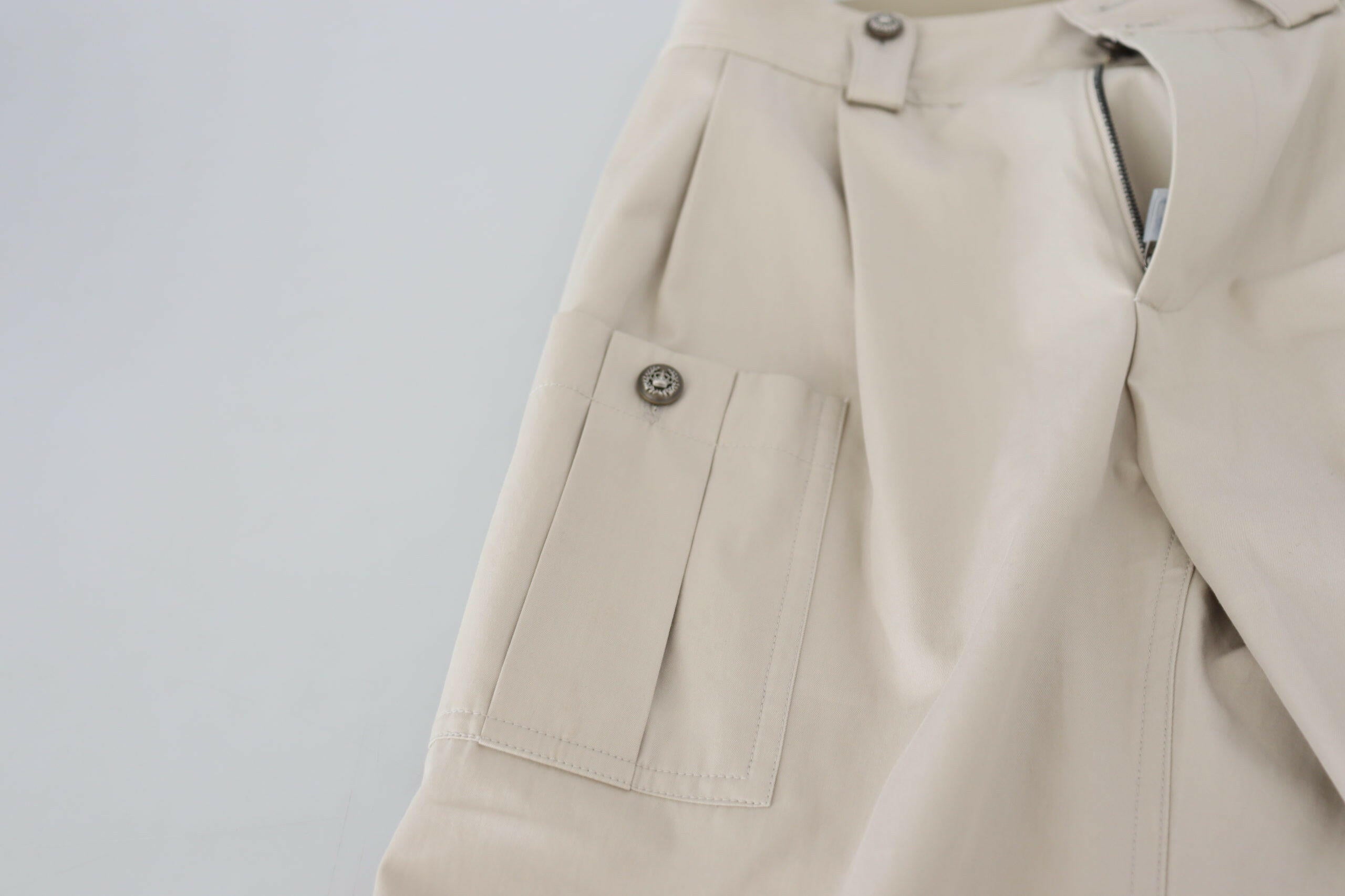 Dolce & Gabbana Beige High Waist Women Pants -   -  Dolce & Gabbana.