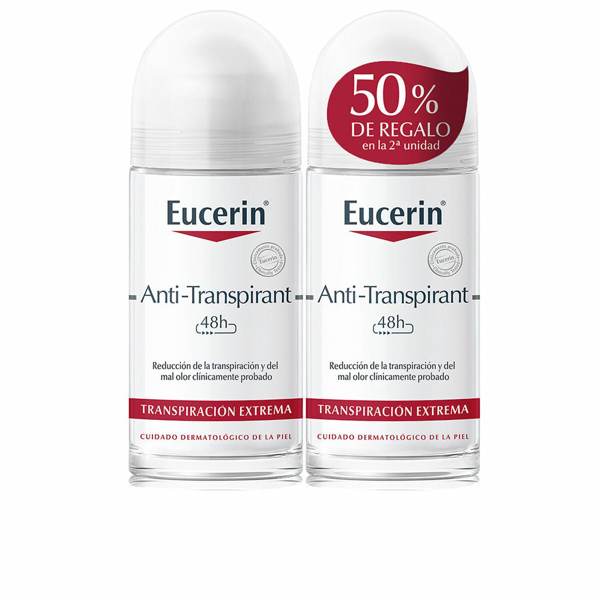 Roll-On Deodorant Eucerin Transpirant Desodorante On Lote Antiperspirant 2 Units 50 ml -  Beauty, Bathing and personal hygiene -  Eucerin.