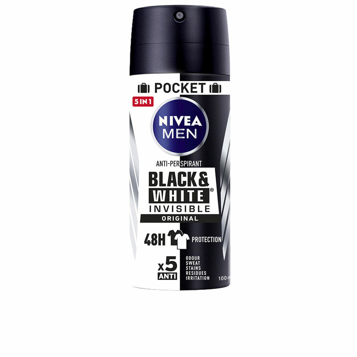 Deodorant Nivea Men Black & White Invisible  100 ml -  Beauty, Bathing and personal hygiene -  Nivea.