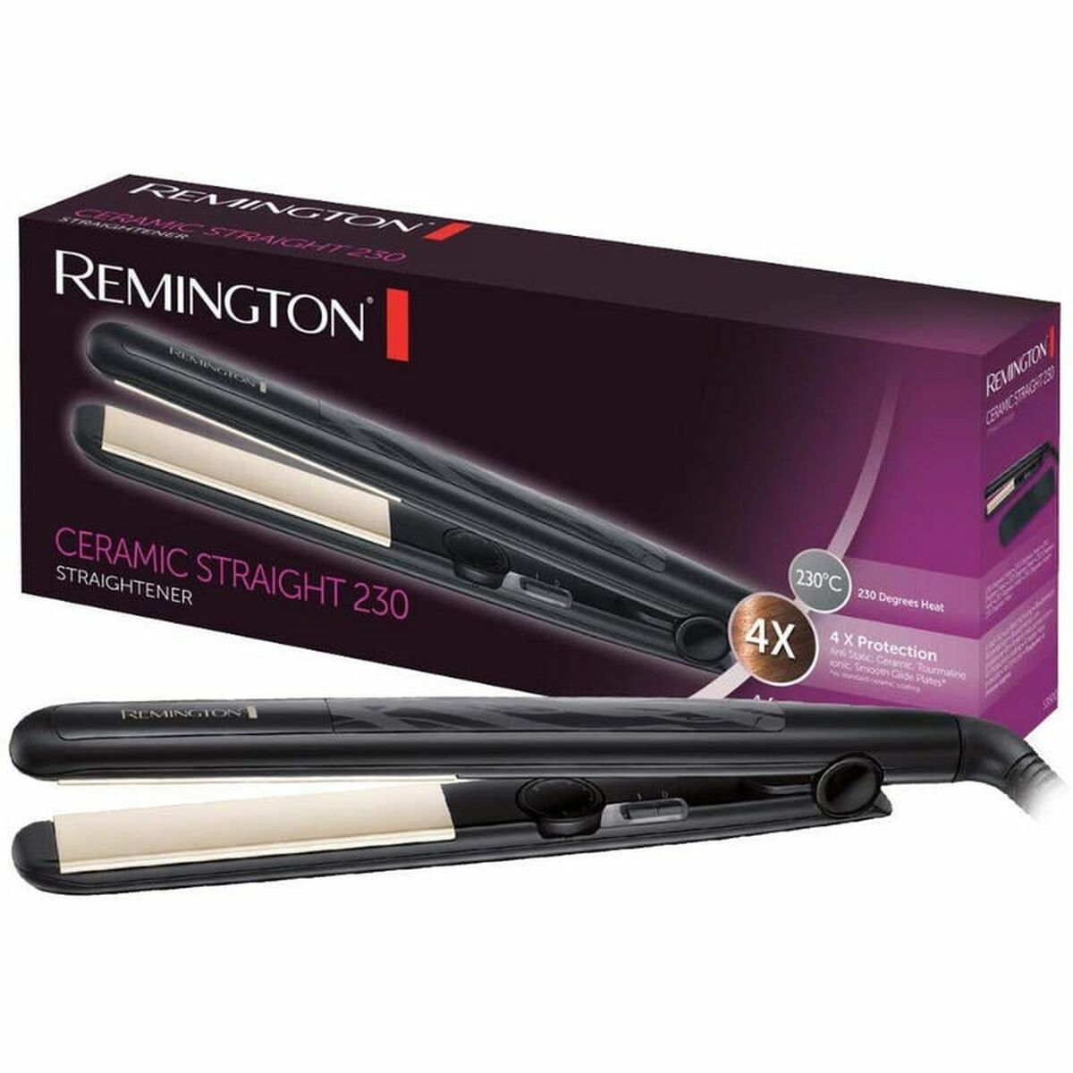 Hair Straightener Remington S3500 Black -  Beauty, Hair care -  Remington.